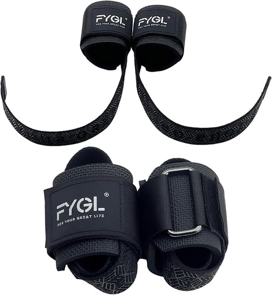 Weight Lifting Straps: Neoprene Padded Wrist Support, Non-Slip Grip & Adjustable Fit for Deadlifts/Pull-Ups - Unisex Gym Wrist Straps