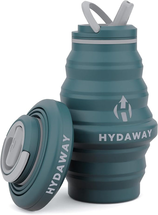 HYDAWAY 17oz Collapsible Water Bottle - BPA-Free, Leakproof, Lightweight, and Space-Saving - Perfect for Travel, Hiking, and Everyday Hydration