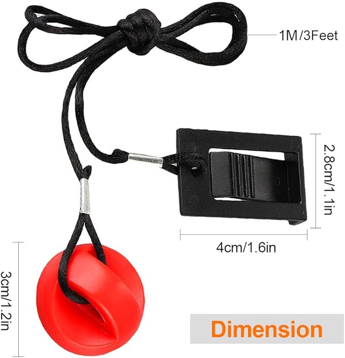 Treadmill Magnet Safety Key for Proform Image Weslo Reebok Epic Golds Gym Freemotion and Healthrider Treadmills