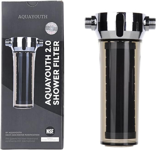 2.0 Carbon Shower Head Filter System | Removes Chlorine, Heavy Metals, And More | Great For Dry Skin/ Hair, And More | NSF Certified