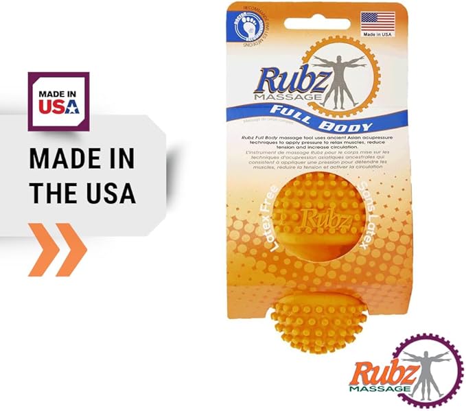 Due North Industrial Foot Rubz Full Body Massage Tool - Relieves Tension, Pain and Soreness in Neck, Legs, Arms, Back