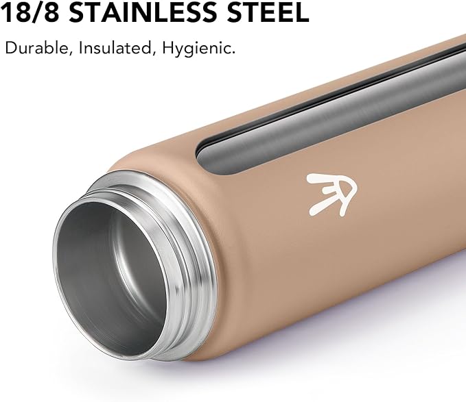 Enerbone 32 oz Insulated Water Bottle, Stainless Steel Bottle with Carrying Strap, Double-Wall Vacuum Insulation Design, Leakproof Sports Bottle with Straw, Keep Drinks Cold or Hot for Hours