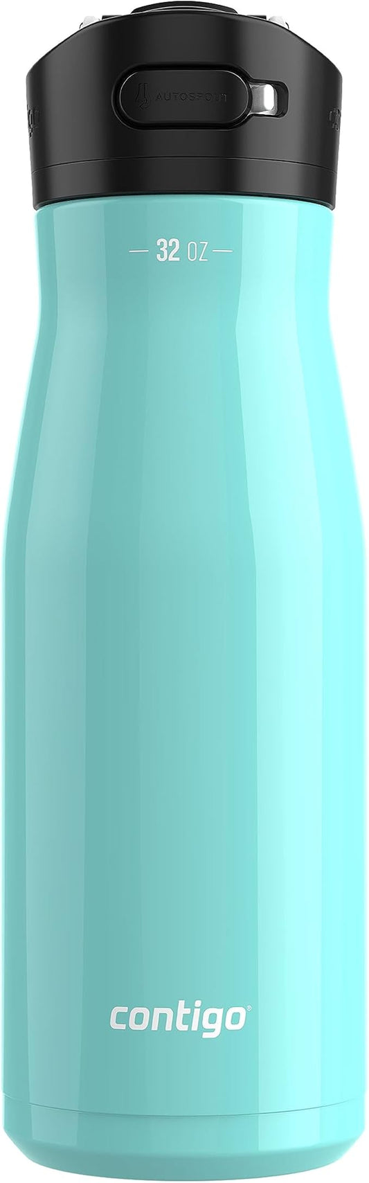 Contigo Ashland Beverage Water Bottles 32oz (Pack of 1) Jade Vine