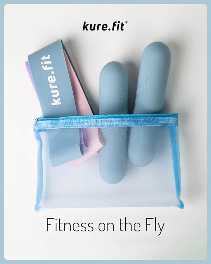 Hand Weight Bars for Women (2.2 LB) | Resistance Booty Bands | Pilates, Yoga, Dance, Aerobics, Running, Cardio, Gym, Strength Training | Non-Slip | Portable Dumbbells | Women & Men