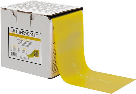 THERABAND Resistance Band, Black, Special Heavy, 50-Yard Roll, Latex Elastic Band for Exercise