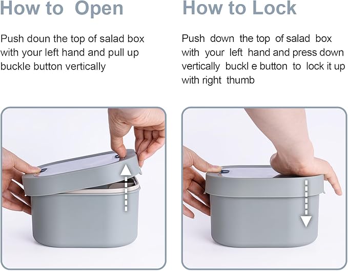 All-in-One Bento Box Container - Large 61-oz Adult Lunch box with Bag, 4-Compartment Bento-Style Tray, 3-oz Sauce Container, and Reusable Fork - Dishwasher, Microwave (green)