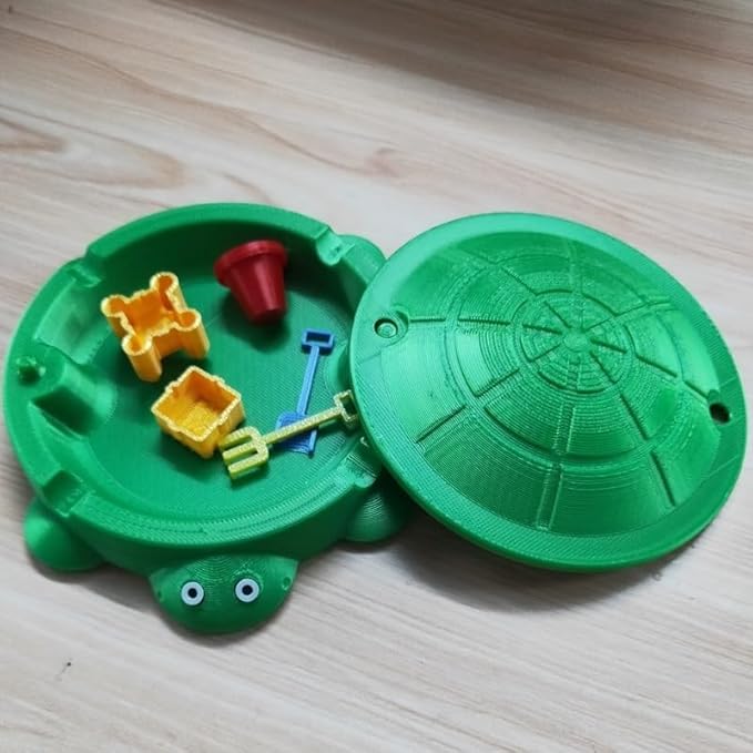 Mini Turtle Sandbox Desk Toy with Mini Tools, Stress Relief Novelty Zen Garden Gift Kit for Adults and Kids, Desktop Decoraccessories for Home and Office, Premium Sand Garden for Desk Kit(Orange)