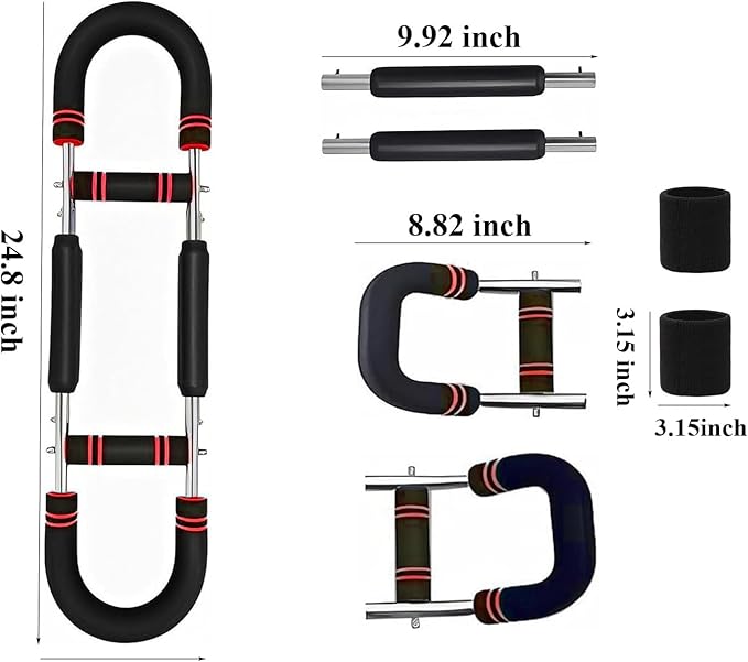 Twister Arm Trainer Adjustable 60-100lb Chest Shoulder Forearm Strength System Portable Full Body Workout Equipment for Home Gym Men Women Fitness Training