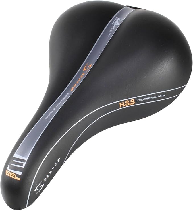 SERFAS Bicycle Saddle Comfort Shock Absorption Dual Density