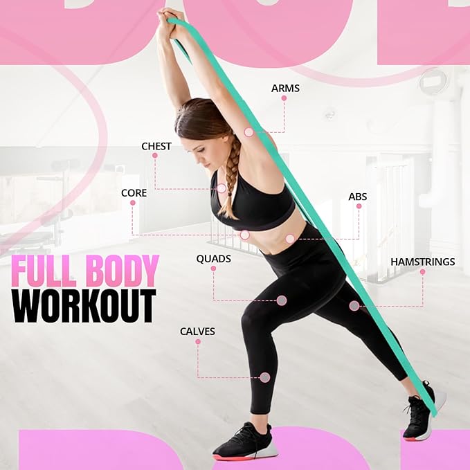 Fabric Resistance Bands for Working Out, 6pcs Band Set, 3pcs Non-Slip Booty Bands 3pcs Loop Exercise Bands for Leg, Glutes, Hip Elastic Bands for Gym, Home Fitness, Pilates, Yoga for Women and Men