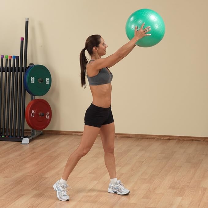 Body-Solid Soft Weighted Toning Ball Pregnant Womens Exercise Balls, for Yoga, Pilates, Fitness and Strength Training, Latex Free