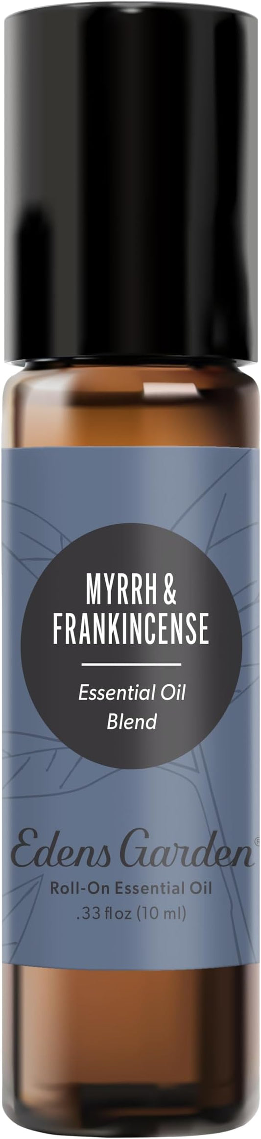 Edens Garden Myrrh & Frankincense Essential Oil Roll-On Blend- 100% Pure Premium Grade, Natural, Therapeutic, Aromatherapy, Kid & Skin Safe, The Best for Body, Gifts Pre-Diluted 10 ml (.33 fl oz)