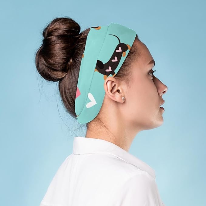 Love Dog Headbands for Women, Fashionable Sports Hairbands for Women