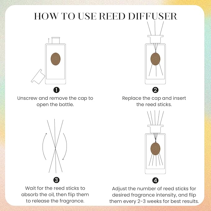 M&SENSE 10.14 oz Large Reed Diffuser Set | Lavender Eucalyptus Scent Oil Diffuser with Sticks | Hotel Collection Non-Toxic Essential Oil |for Bedroom Bathroom Living Room