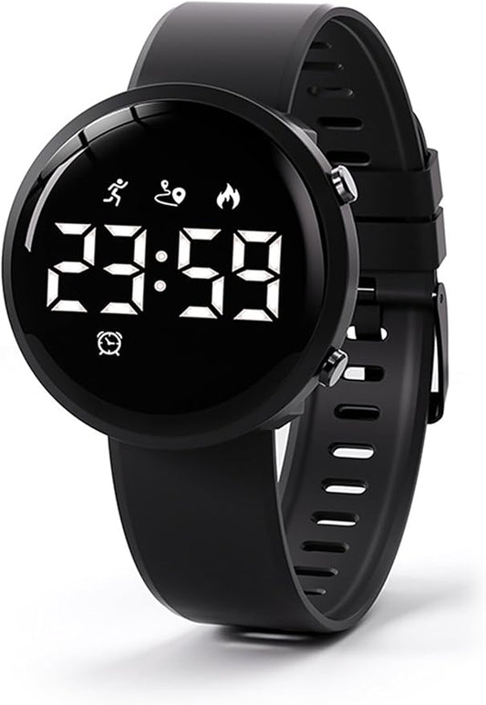 Fitness Tracker Watch with Step Counter Calorie Waterproof Pedometer Vibrating Alarm Digital Watches for Men Women Running Walking Workouts(NO APP)