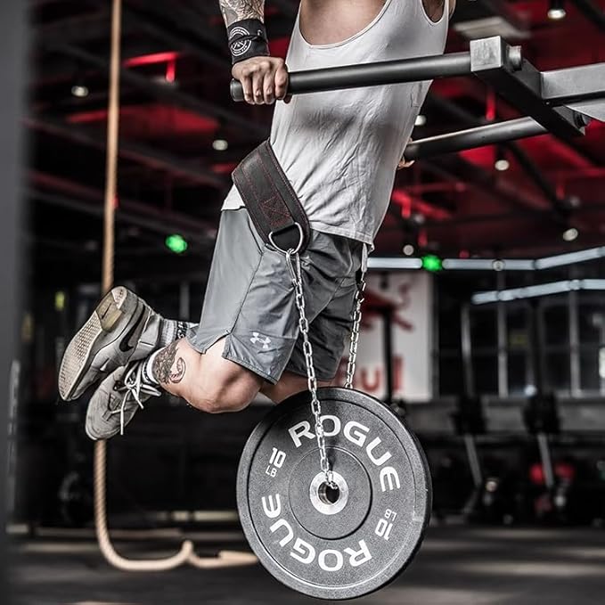 Heavy Duty Dip Belt With Chain - Weighted Pull Up Belt for Workout
