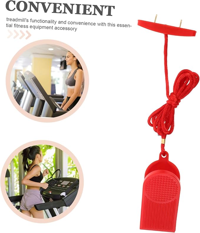 Treadmill Emergency Stop Switch Replacement Key Treadmill Safety Key with Dual Insert Fitness Equipment