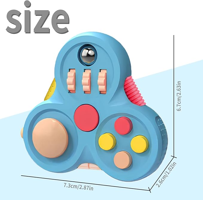 Fidget Toys for Adults,1PCS Fidget Pad Easter Basket Stuffers for Boys Girls,Sensory Toys Stress Relief Cube Clicker Controller,ADHD Autism Fidget Spinner for Office Desk Travel Games