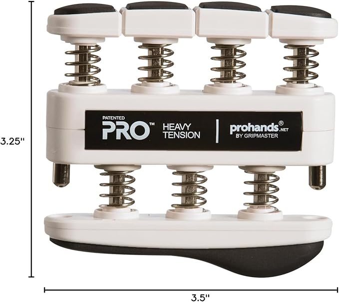 Prohands PRO Hand Exerciser, Finger Exerciser (Hand Grip Strengthener), Spring-Loaded, Finger-Piston System, Isolate and Exercise Each Finger