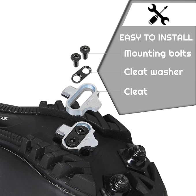 BUCKLOS SPD Pedals PD-M680 Mountain Bike Clip in SPD Flat Combo Dual Sided Pedals - Road Bike MTB Clipless Sealed Bearing Bicycle Clips Pedal Compatible with Shimano SPD Cleats (Black…