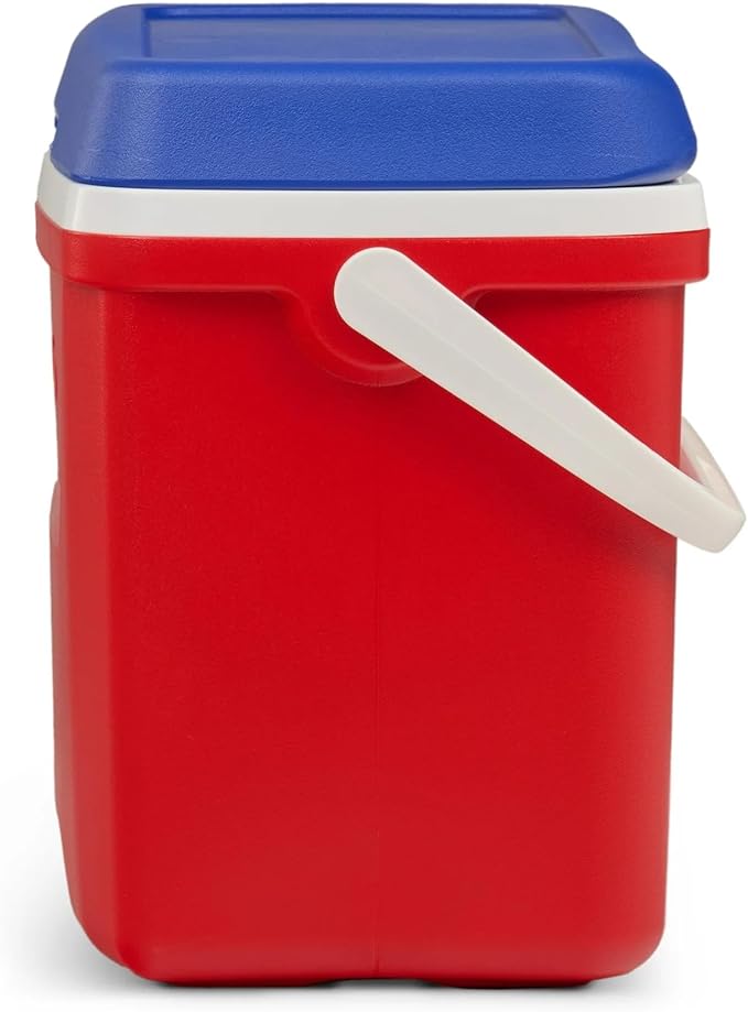 Igloos Cooler Hard-Sided Ice Chest, Insulated Portable Cooler, Heavy-Duty, Leak-Resistant Lid, Lightweight Ergonomic Handle