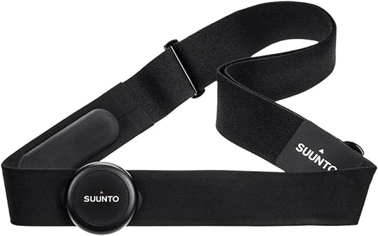 SUUNTO Smart Heart Rate Belt, Accurate Bluetooth Heart Rate Measurement Sensor, Multiple sports Comfortable fit for Running & Swimming, 500H Long Battery Life with Internal Memory, Waterproof, Black