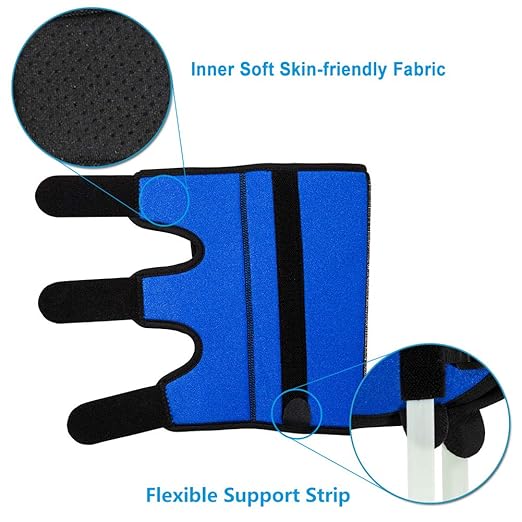 Elbow Brace for Cubital Tunnel Syndrome, Elbow Immobilizer Stabilizer Support Splint for Arthritis Pain Relief Tendonitis at Night Sleeping,Arm brace for Women and Men, Fits Right & Left (Blue, L)