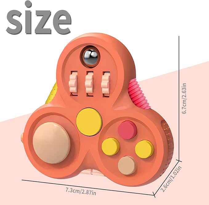 Fidget Toys for Adults,1PCS Fidget Pad Easter Basket Stuffers for Boys Girls,Sensory Toys Stress Relief Cube Clicker Controller,ADHD Autism Fidget Spinner for Office Desk Travel Games