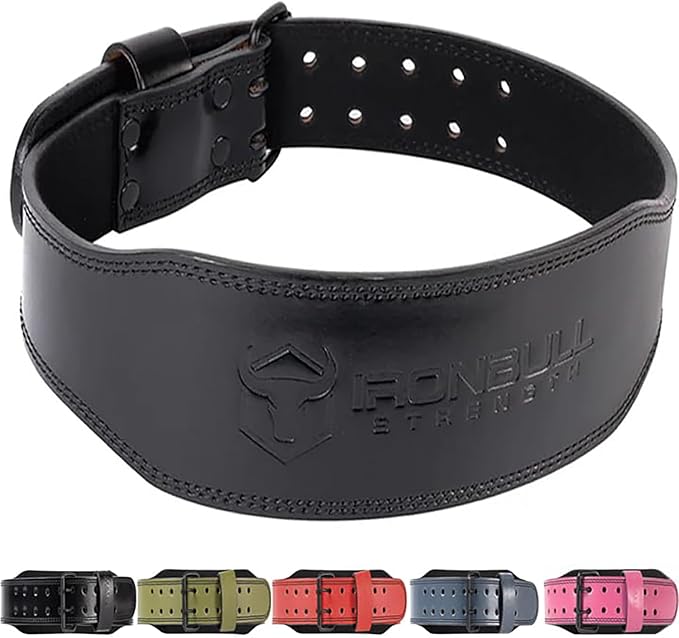 7mm Leather Weight Lifting Belt (IPF, USAPL, USPA, IPL USAW & IWF Approved) - 4" to 2” Tapered Premium Weightlifting Belt for Olympic Lifting, Powerlifting, Cross training, Gym, Workout & Weight Training - Weightlifting Belts for Men and Women