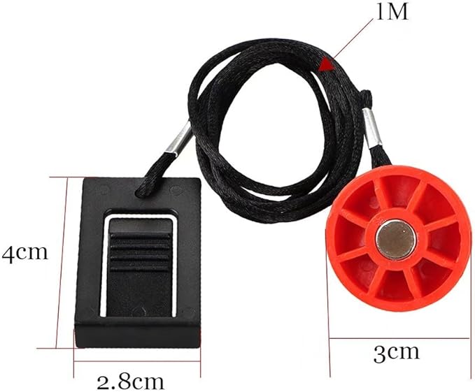 Treadmill Universal Magnet Safety Key 208603 for Proform, Image, Weslo, Reebok, Epic, Golds Gym, Freemotion and Healthrider Treadmills