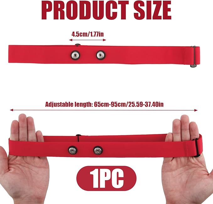 Heart Rate Monitor Chest Band for Polar H10 H9 H7, Adjustable Waterproof Replacement Chest Strap Compatible with Polar Garmin