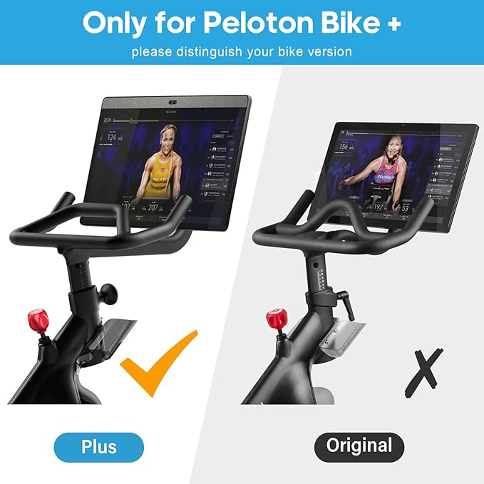 Desk Attachment for Peloton Bike+ (NOT Bike) Tray Holder for Phone, Cup, Tablet, Ergonomic Platform Tray Accessories for Peloton Spin Bikes(red)