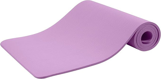 Quality Exercise Yoga Mat, 1/2-Inch Thick High-Density Foam for Full-body workout, Anti-Tear and non-slip Surface, Includes Carry Strap for Home & Studio Workouts,Multiple Options