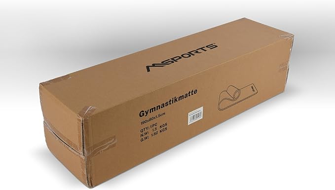 Yoga Mat Premium Non Slip Thick – Extra Comfortable Exercise Mat for Home Workouts, Pilates, Stretching & Gym – Cushioned NBR Foam, Gym Mat with Strap, for Women & Men