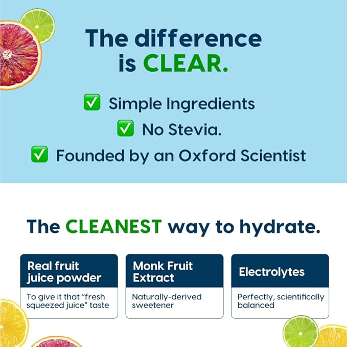 Hydrant - Hydrate Electrolyte Powder, Blood Orange Flavor, 12 Rapid Hydration Individual Stick Packs - Low Sugar Drink Mix for Daily Use, Travel & Workouts
