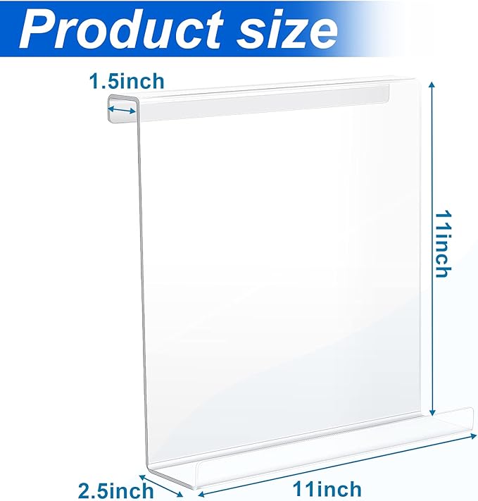 Jetec Treadmill Book Holder, Clear Acrylic Reading Rack for Treadmill Tablet Rack Universal Holder Tablet Magazines Books for Gym Exercising(9 x 11 x 2.5 Inches)