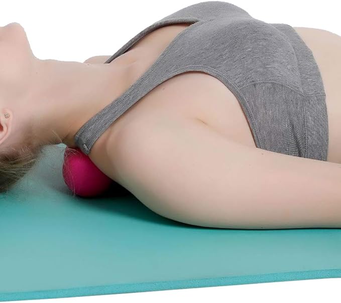 Yoga Massage Ball&Massage Ball, Best Trigger Point Ball, Myofascial Release, Fascia Release, Massage Balls for Foot, Massage Balls for Back, Trigger Point Therapy Balls. (Pink)