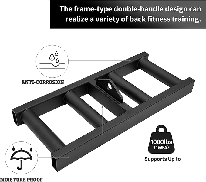 Cable Pulley Wide Grip LAT tricep Rope Pull Down up T bar Row Back Training Exercise Workout Machine attachments Double d Handles for Gym Home
