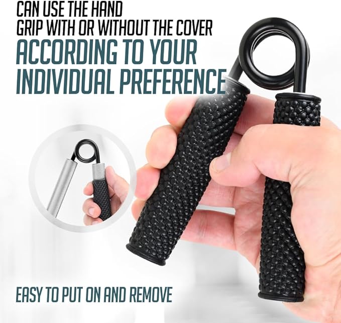 Logest Metal Hand Grip Set, 100LB-350LB 6 Pack 50LB-350LB 7 Pack No Slip Heavy-Duty Grip Strengthener with Gift Box, Great Wrist & Forearm Hand Exerciser, Home Gym, Hand Gripper Grip Strength Trainer