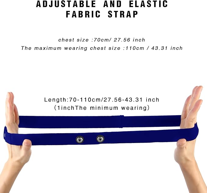 Polar H10 H9 H7 Chest Strap Replacement - Adjustable Soft HRM Compatible with Polar Heart Rate Sensor