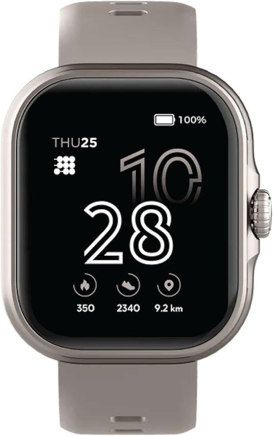 Cubitt Viva Smartwatch/Fitness Tracker with 1.84" Touch AMOLED Screen, Bluetooth Calling, 60+ Sports, Blood Oxygen, Heart Rate, Stress and Sleep Monitor, Waterproof, Step Counter for Men and Women