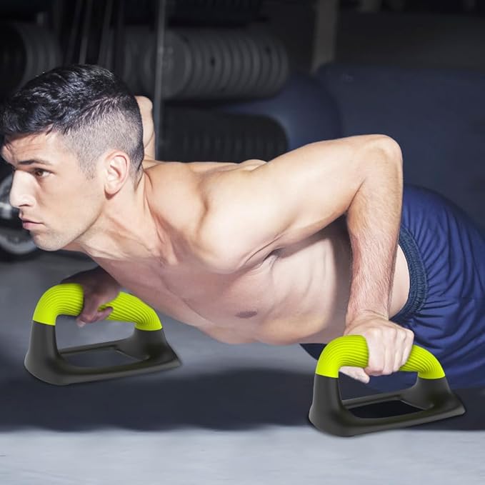 Push Up Bars – Ergonomic Pushup Handles for Floor Strength Training, Non-Slip Push-Up Stands with Soft Grip, Pushups Bars for Home Gym Workout