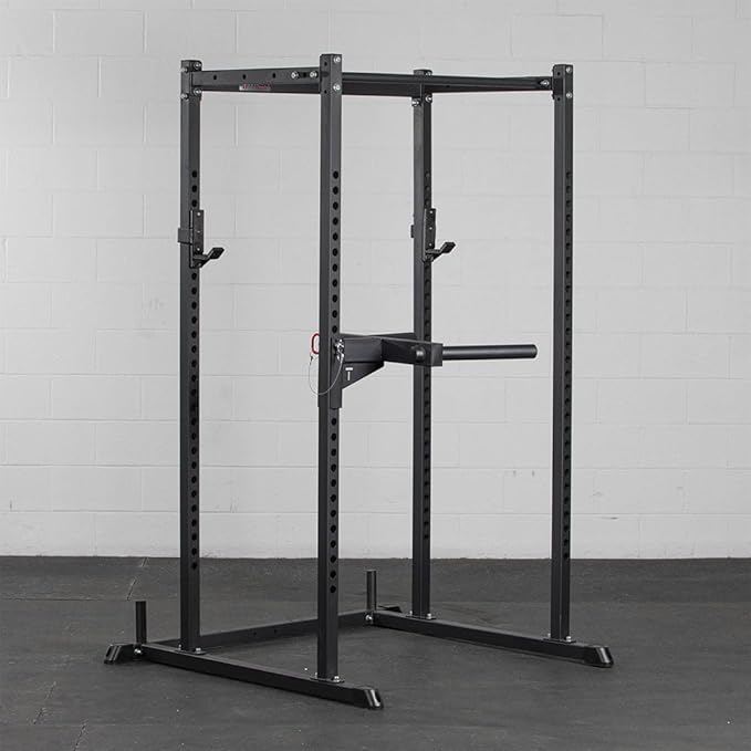 Titan Fitness Y-Dip Bar Fits T-2 Series Power Racks, Rack Mounted Dip Attachment, 550 LB Capacity, Dip Bar Station for Tricep Dips, Bodyweight Training, Calisthenics, Squat Rack