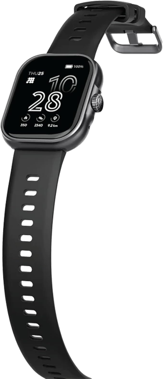 Cubitt Viva Smartwatch/Fitness Tracker with 1.84" Touch AMOLED Screen, Bluetooth Calling, 60+ Sports, Blood Oxygen, Heart Rate, Stress and Sleep Monitor, Waterproof, Step Counter for Men and Women