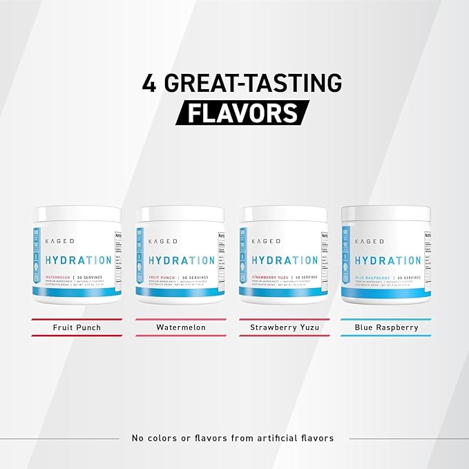 Kaged Electrolyte Hydration Powder | Hydracharge Pina Colada | Sports Drink for Men and Women | Pre, Post, Intra Workout Supplement | 30 Servings