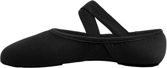 Cloud Soft 4 Way Stretch Canvas Ballet Shoes Split Sole Dance Slippers for Toddler Girls, Little Big Kids Training