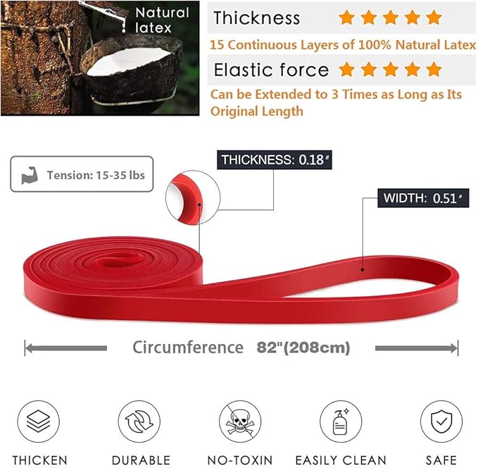 Pull-Up Bands - Resistance Bands for Women's Workout - Perfect for Gym & Home