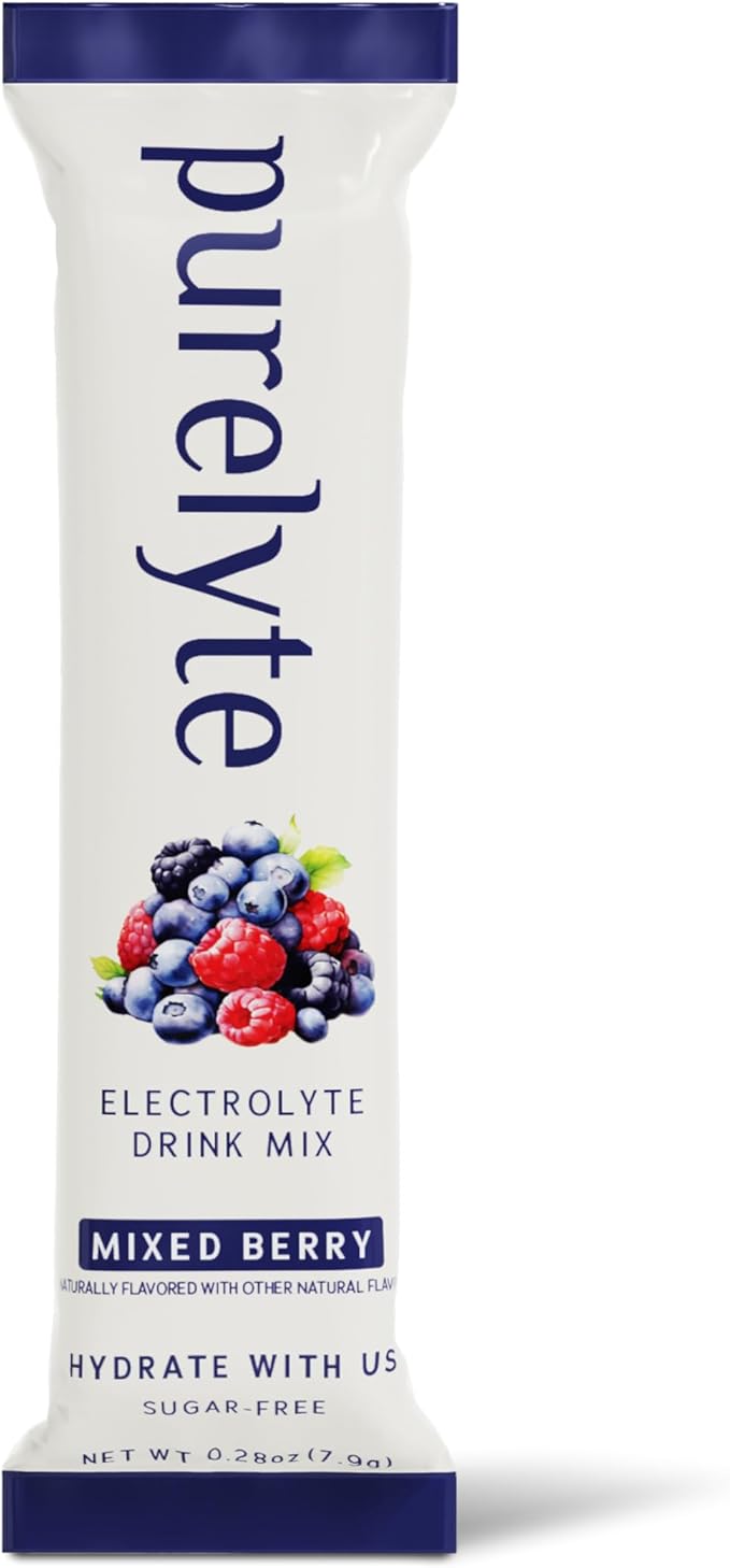 Electrolyte Drink Mix – Sugar-Free Hydration Powder Packets – Clean Electrolytes with Trace Minerals – Keto, Vegan, Gluten-Free – No Artificial Sweeteners – 30 Sticks – Mixed Berry