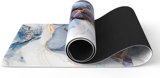 FOLAI Extra Thick Yoga Mat 6mm - Non-Slip Exercise Mat for HIIT, Pilates & Home Workouts & Workout with Free Carry Strap