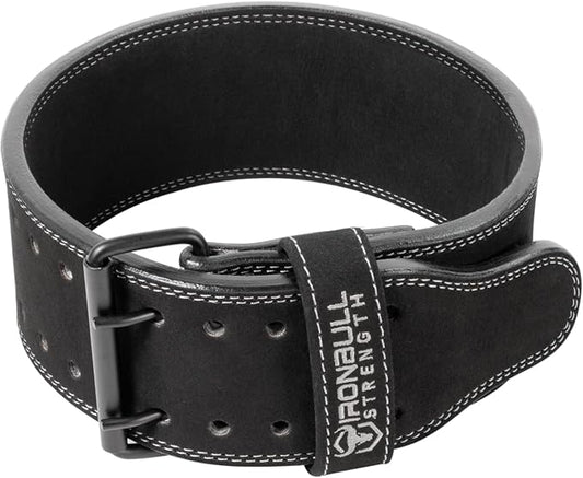 Powerlifting Belt - IPF Approved – Weight Lifting Belt 10mm - Prong Weightlifting Belt for Squats, Deadlift, and Bench Press – Lifting Belt Leather 4in for Men and Women – Back Brace for Gym, Workout, Strength Training, Strongmen & Power Lift